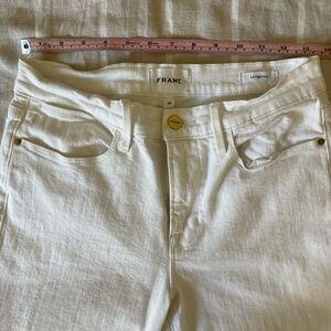 Frame Denim Women's White High Rise Jeans